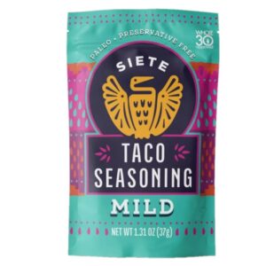 Sazón Para Taco Suave Sin Gluten Siete 1.3 Onz