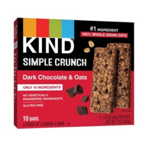 Barra de Granola Chocolate Negro Sin Gluten Kind 5 Und/Paq