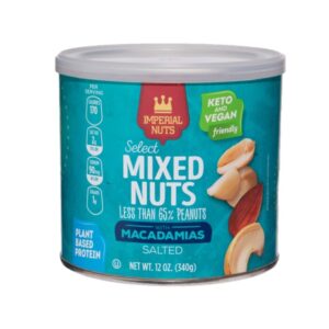 Mezclas de Nueces y Macadamia Con Sal Imperial Nuts 12 Onz