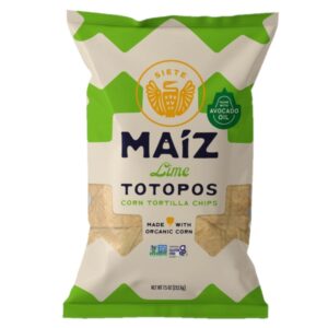 Tortilla Chips de Maíz Con Limón Sin Gluten Siete 7.5 Onz