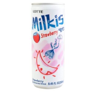Bebida Carbonatada Sabor a Yogurt de Fresa Milkis Lotte 250 Ml