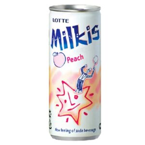 Bebida Carbonatada Sabor a Yogurt de Melocotón Milkis Lotte 250 Ml