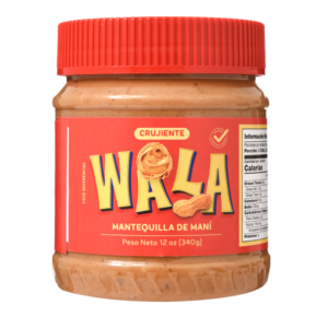 MANTEQUILLA DE MANI CRUJIENTE WALA 12 OZ