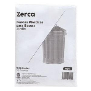 FUNDA JARDIN ZERCA NEGRA PAQ 10 UN
