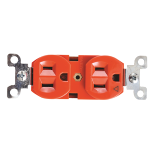 TOMA DOBLE VOLTECH NARANJA C/TIERRA 46105