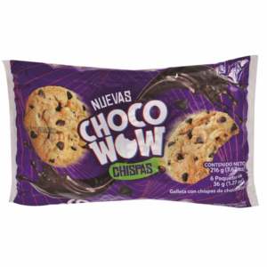 Galleta choco wow chispas 6x36 gr