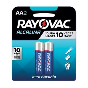 Pila Alcalina AA Rayovac 2 Und/Paq