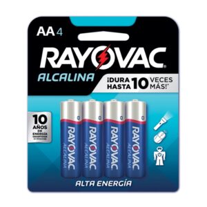 Pila Alcalina AA Rayovac 4 Und/Paq