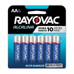 Pila Alcalina AA Rayovac 6 Und/Paq