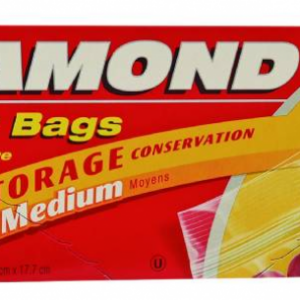 Funda Diamond Almacenar Zip Quart 25 Uds.