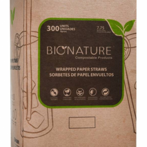 Sorbete Bionature Papel Env 7.75pulg Bco.
