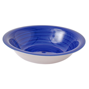 PLATO HONDO CERAMICA AZUL HZ 8.25 PULGADAS HP-1802S