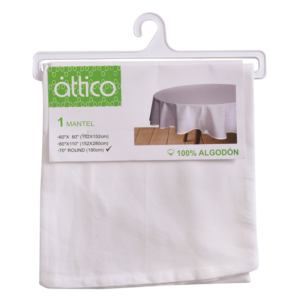 MANTEL ATTICO 180CM BLANCO M24-04