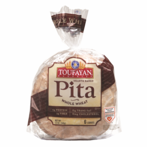 whole toufanyan wheat pita bread 12 Oz.