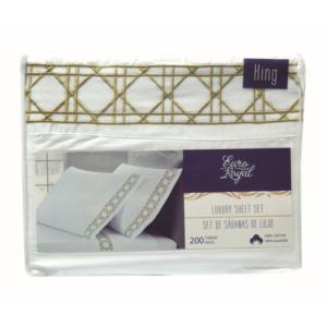 Juego De Sabana Euro Royal Bd 200tc K Gr135234
