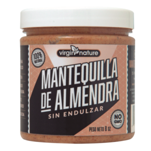 MANTEQUILLA DE ALMENDRA VIRGIN NATURE SIN ENDULZAR 8 OZ