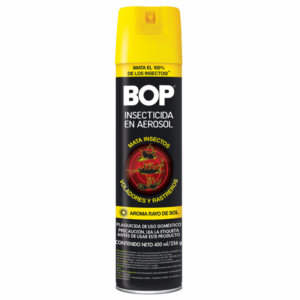 Insecticida Bop Aero Voladores Y Rastreros Negro 400 ml