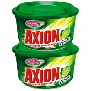 Lavaplatos Axion Crema Limón 2 Pack 435g