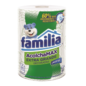 Papel Toalla Familia AcolchaMAX ExtraGrande Deco X80 H
