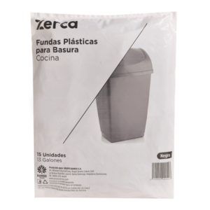 Funda Zerca Cocina Negra Paq 15 Uds