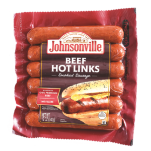 SALCHICHAS JOHNSONVILLE HOT BEEF 12 OZ