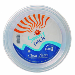 Platos Sunny clear NO 6 50 Uds.