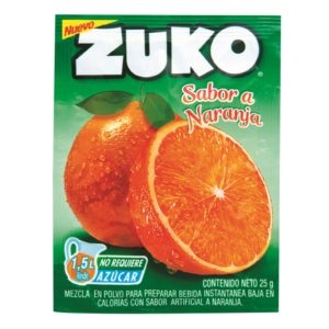 JUGO EN POLVO ZUKO NARANJA 25 GR