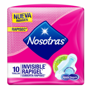 toallas sanitarias nosotras invisible rapigel 10 uds