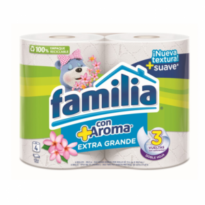 Papel Higiénico Con +Aroma Extragrande x 4 Rollos