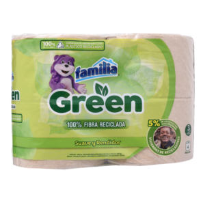 papel higienico familia green 4r