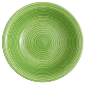 PLATO HONDO CERAMICA VERDE HZ 8.25 PULGADAS HP-1804S