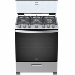 Estufa Whirlpool 30P Acero Inox. 6 Quemadores WFR5000D