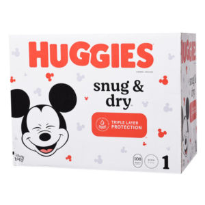 Pañal Huggies Snug&Dry E1 GIGA 108 UN