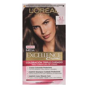 TINTE LOREAL EXCELLENCE 5.1 CASTANO CLARO CENIZO