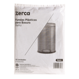 Funda Zerca Baño Negra Paq 25 Uds