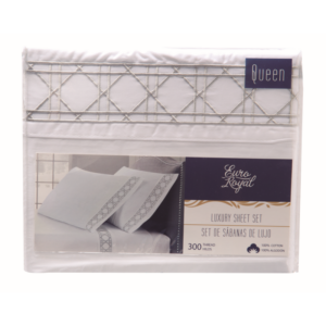 Juego De Sabana Euro Royal Bd 200tc Q Gr135239