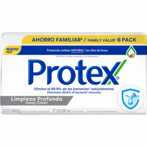 Jabón Antibacterial Protex Limpieza Profunda 6 Pack 110g