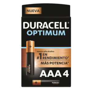 PILAS DURACELL OPTIMUM AAA 4 UND