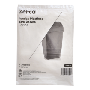 FUNDA ZERCA COCINA BLANCA PAQ 15 UN