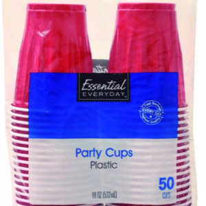 Vasos plásticos Essential Party 18 Oz 50 Uds.