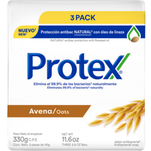 Jabón Antibacterial Protex Avena 3 Pack 110g