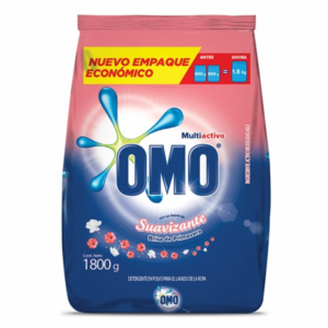 Detergente polvo Omo suavizante primavera 1.8 kg