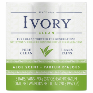Jabon Tocador Ivory Aloe  3.17 Oz 3pk.