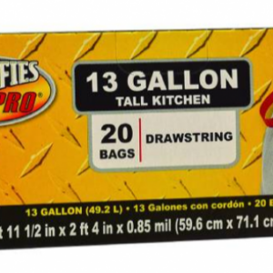 Funda Basura Ruffies Pro 13gl Tall K 20 Uds.