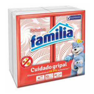 pauelo facial familia bolsillo 4 uds