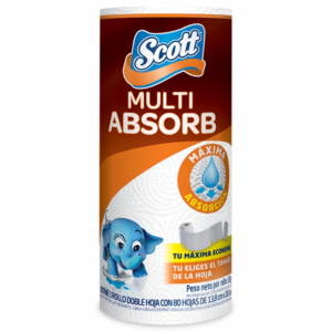 Papel Toalla Scott Multi Absorb 80sh