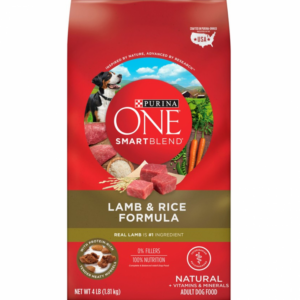 Alimento perro Purina One Smart Blend Perro Adulto Fórmula de Cordero & Arroz 4lb.