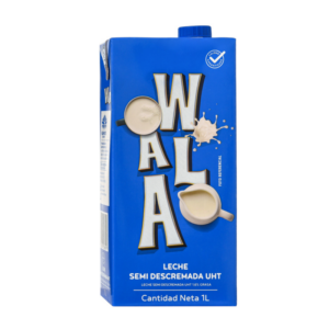 LECHE WALA UHT SEMIDESCREMADA 1L