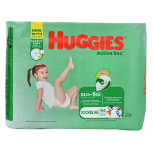 Pañal Huggies Active Sec E6 52 UN