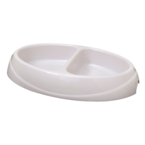 PLATO PETMATE DOBLE 1 TAZA HUELLAS